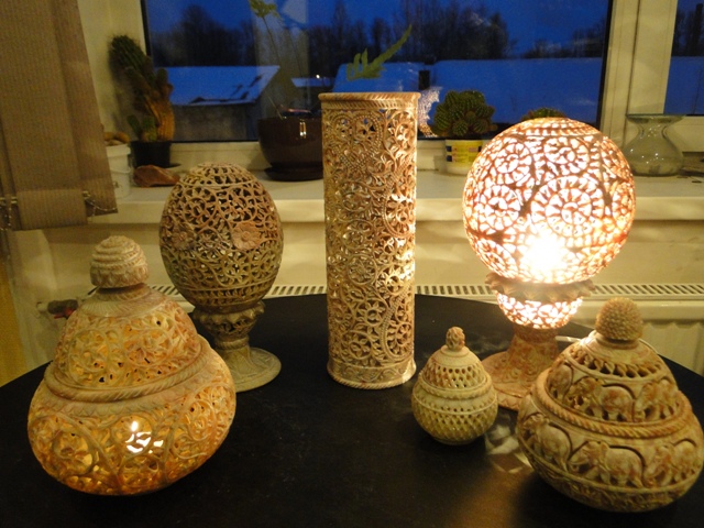 Светильники и вазы из СТЕАТИТА